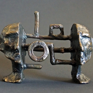 Cognitive Architecture #1 • Bronze, 3.25 x 4.5 x 2.25 inches (8.255 x 11.43 x 5.71 cm)