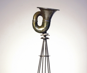 R.A.M.S.E.S. #8 • Recycled•Assembled•Metal•Surplus•Engineered•Scrap, 13.5 x 6 inches ( 34 x 15cm)
