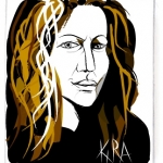 Picassohead Kira Vollman - Self Portrait • 4.12 x 4.73 inches (10.46 cm x 12 cm)